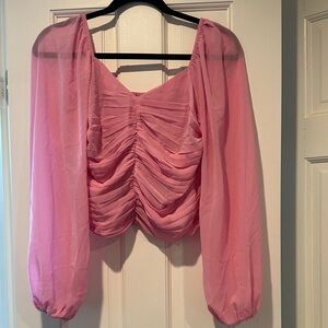 Abercrombie Pink Ruched Women's Top